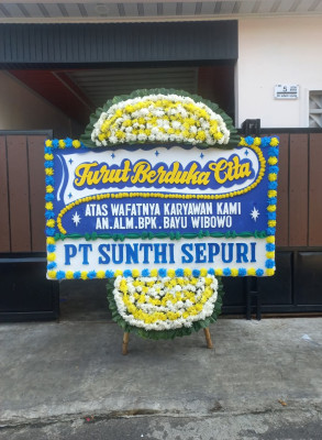 Papan Bunga Duka di Temuwuh